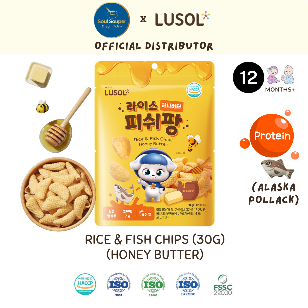 12m+ Rice & Fish Chips (Original / Honey Butter)