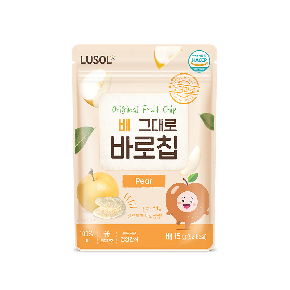 Lusol 100% Natural Freeze Dried Chips - Apple / Pear / Strawberry / Mango / Blueberry
