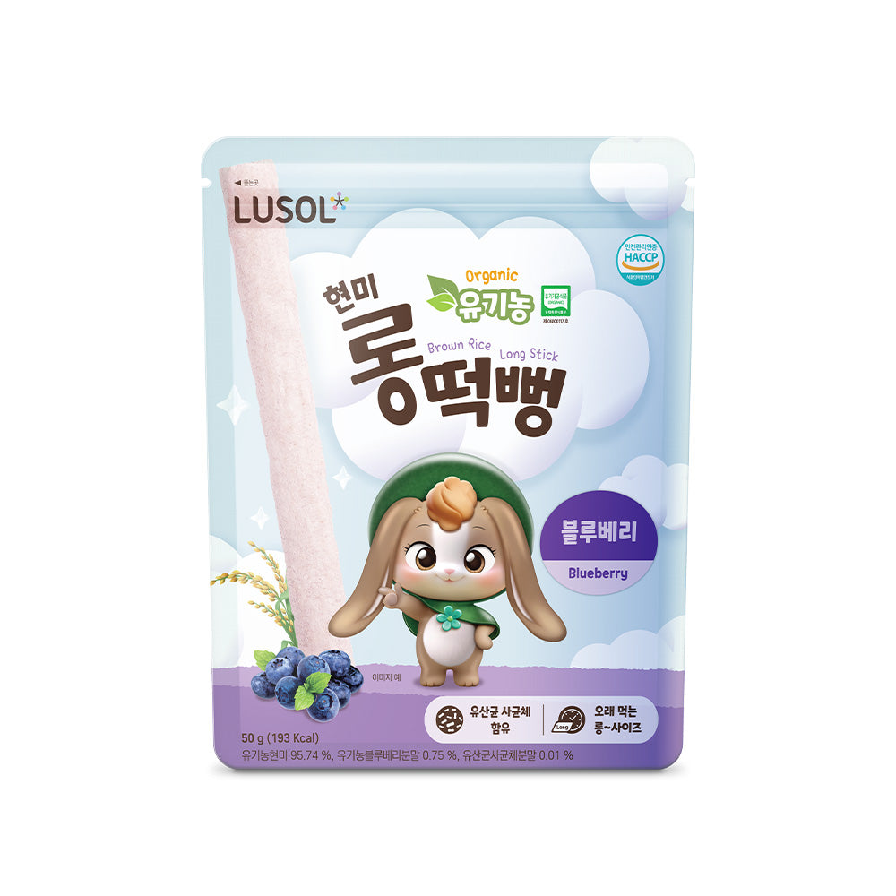 (6m+) Lusol Long Organic Brown Rice Sticks