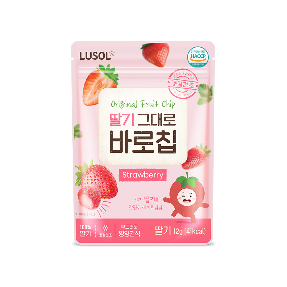 Lusol 100% Natural Freeze Dried Chips - Apple / Pear / Strawberry / Mango / Blueberry