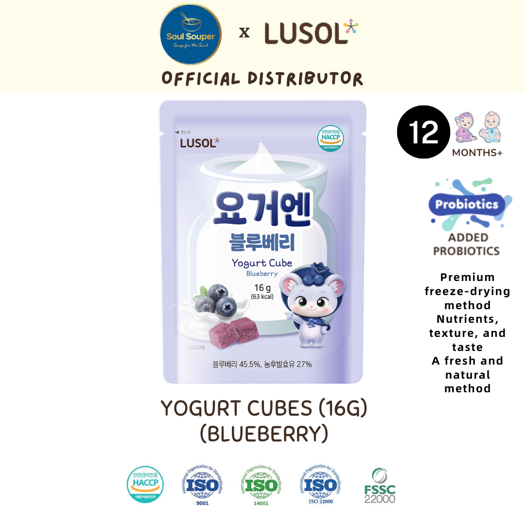 (12m+) Lusol Yogurt Cubes (Strawberry/Bluberry/Cheese)