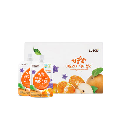 Lusol (100ml x 10 packs) Mandarin & Pear & Balloon Flower Water Jelly