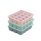 Organic Factory Korea Platinum Silicone  Baby Food Cube with Cover (4pcs, 6pcs, 12pcs)