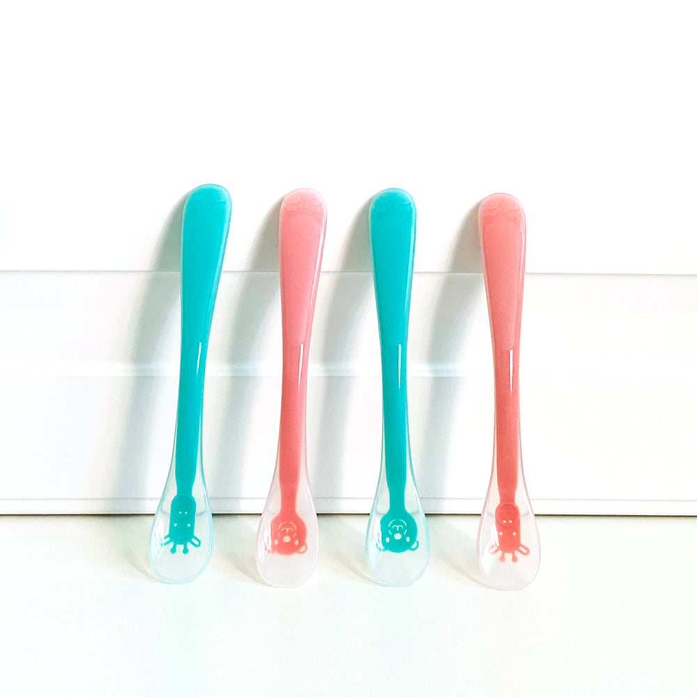 (7m+) Organic Factory Korea Platinum Silicone Baby Food Spoon (with case)