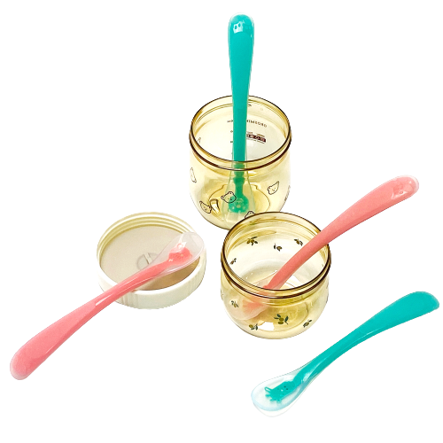 (7m+) Organic Factory Korea Platinum Silicone Baby Food Spoon (with case)