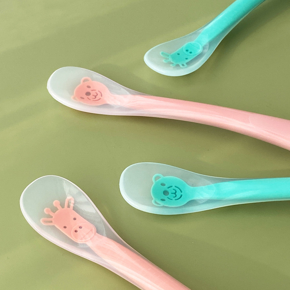 (7m+) Organic Factory Korea Platinum Silicone Baby Food Spoon (with case)